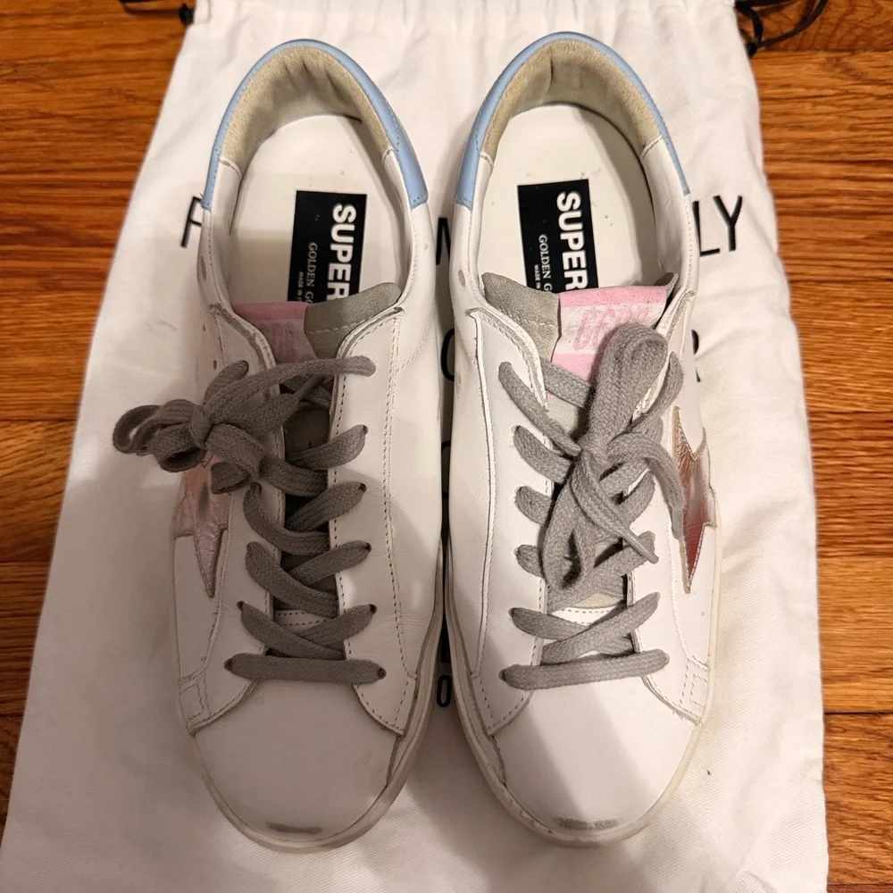 Golden Goose Superstar w/silver star - Size 39/9 - Picture 4 of 5